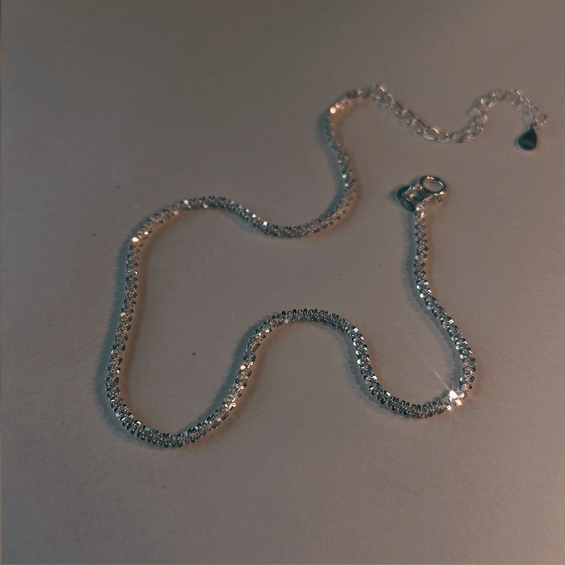 Stardust Shimmer Sterling Silver Anklet