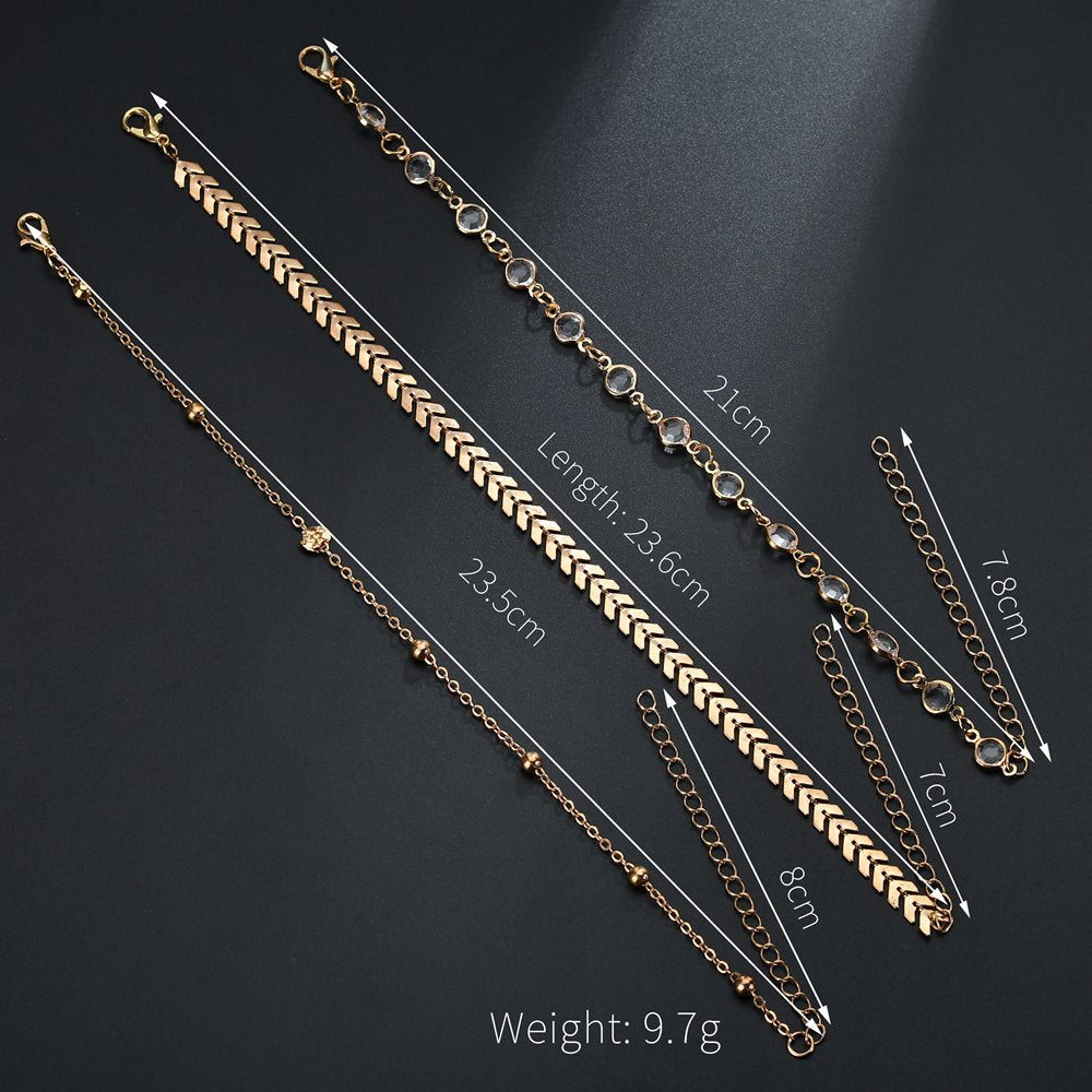 Island Heat Ankle Bracelet 3Pcs/Set