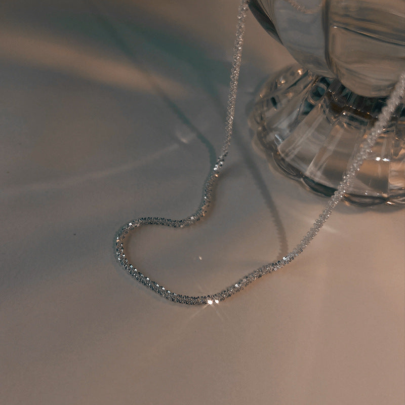 Stardust Shimmer Sterling Silver Anklet