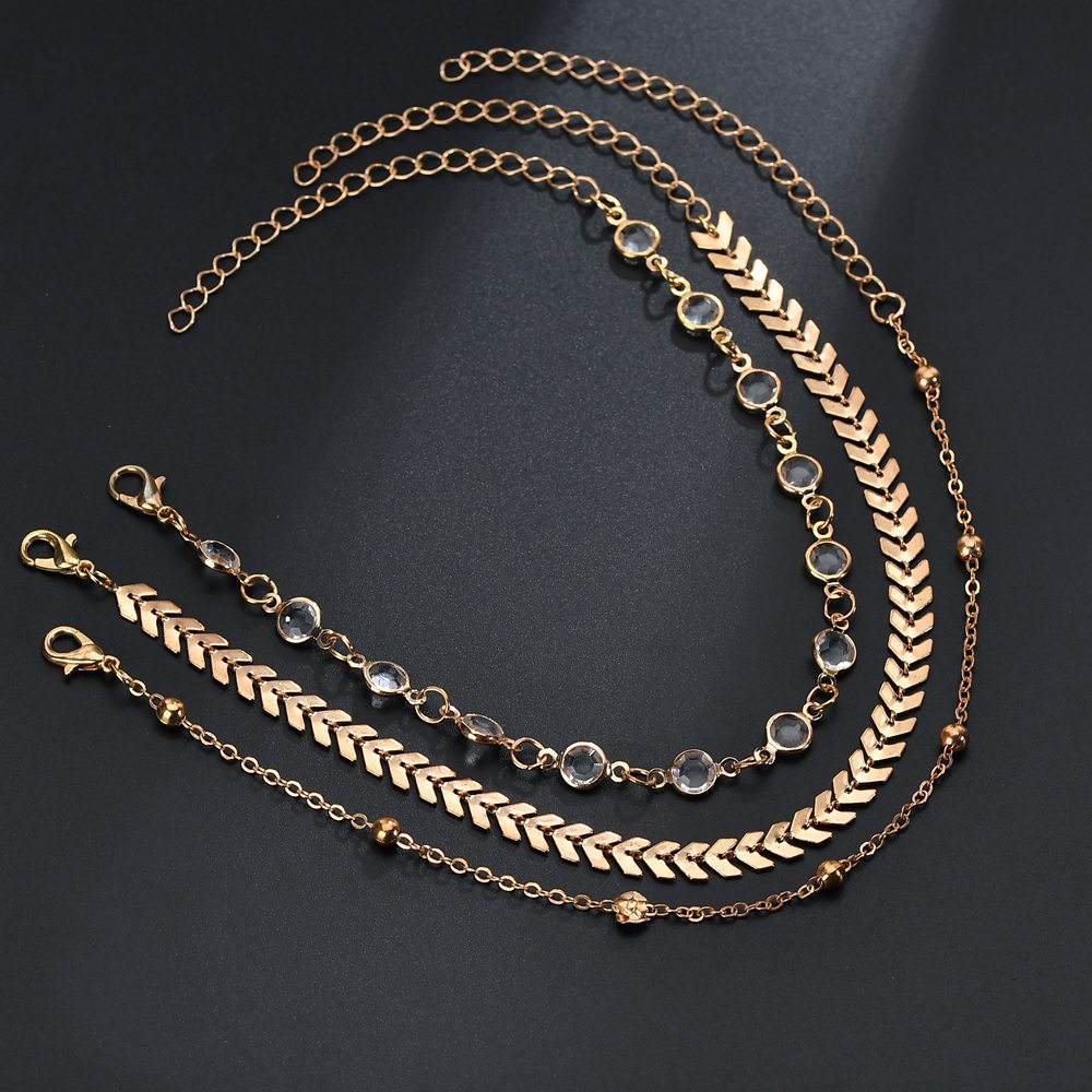 Island Heat Ankle Bracelet 3Pcs/Set